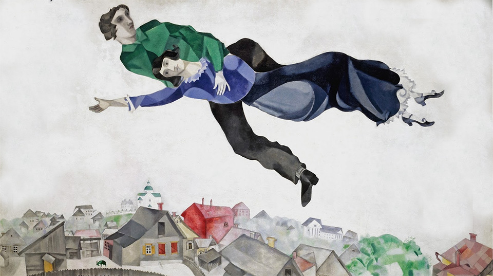 March Chagall painting in the New Tretyakov Gallery