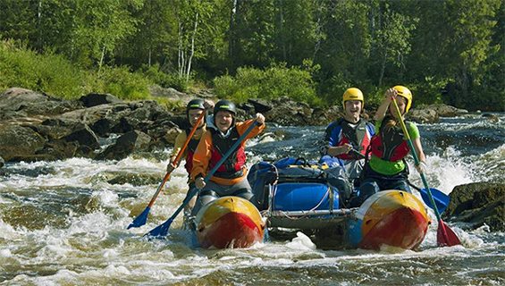 Rafting in Karelia