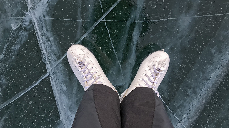 Skating in Baikal